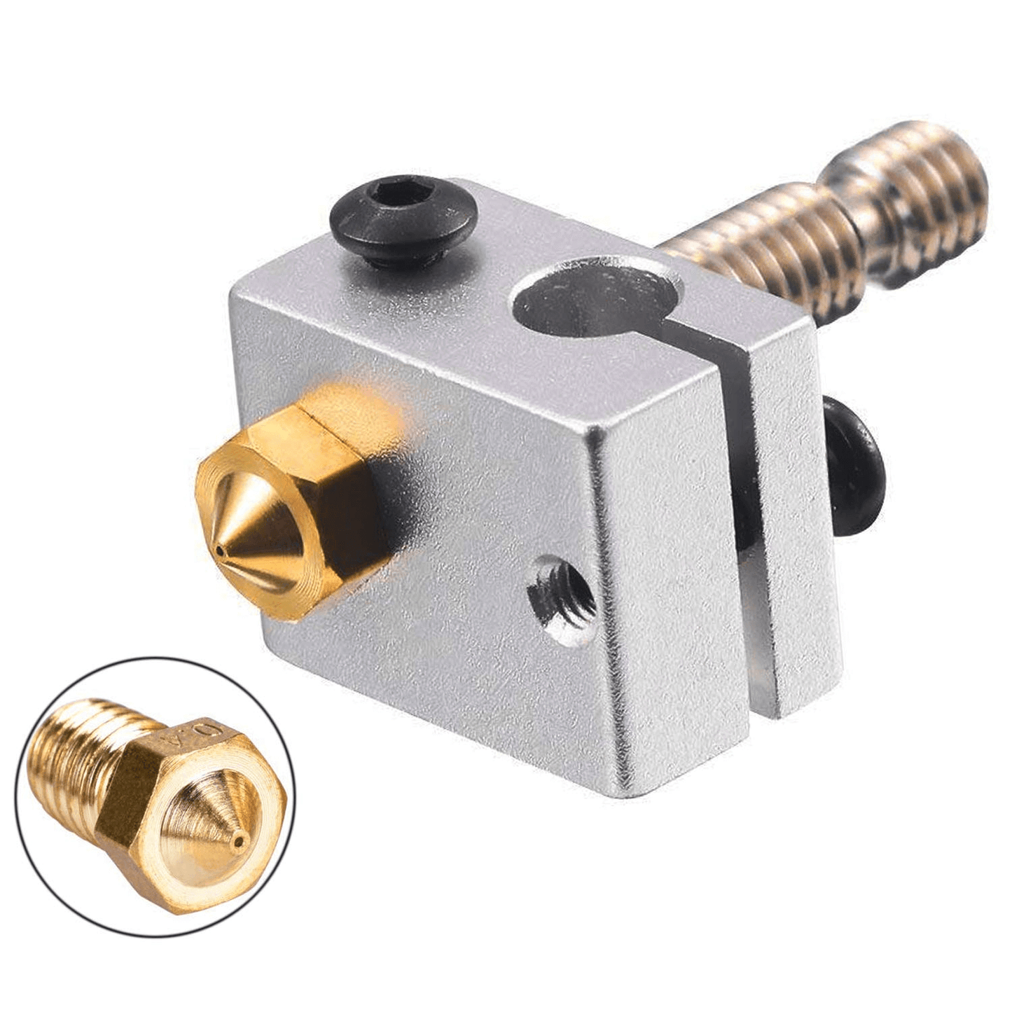 MK8 Copper 0.4mm J-head Extrusion Nozzle