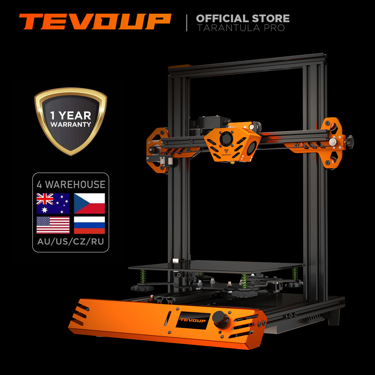 TEVOUP TARANTULA PRO 3D PRINTER FDM(235X235X250MM)