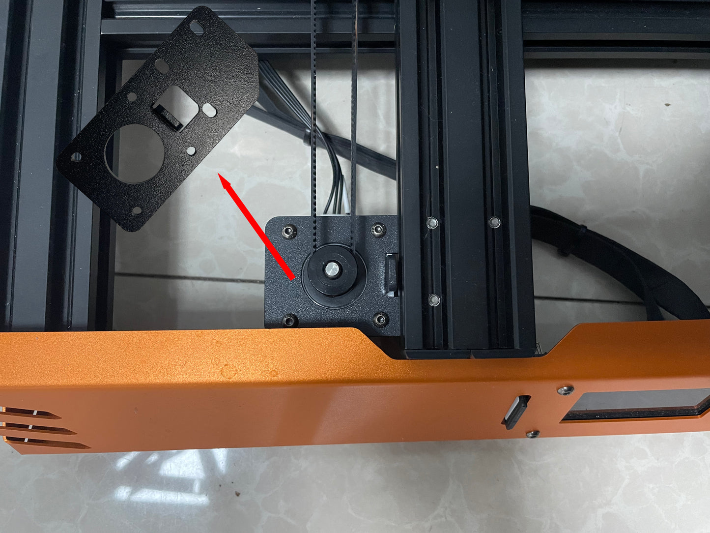Tarantula pro y-axis motor spacer