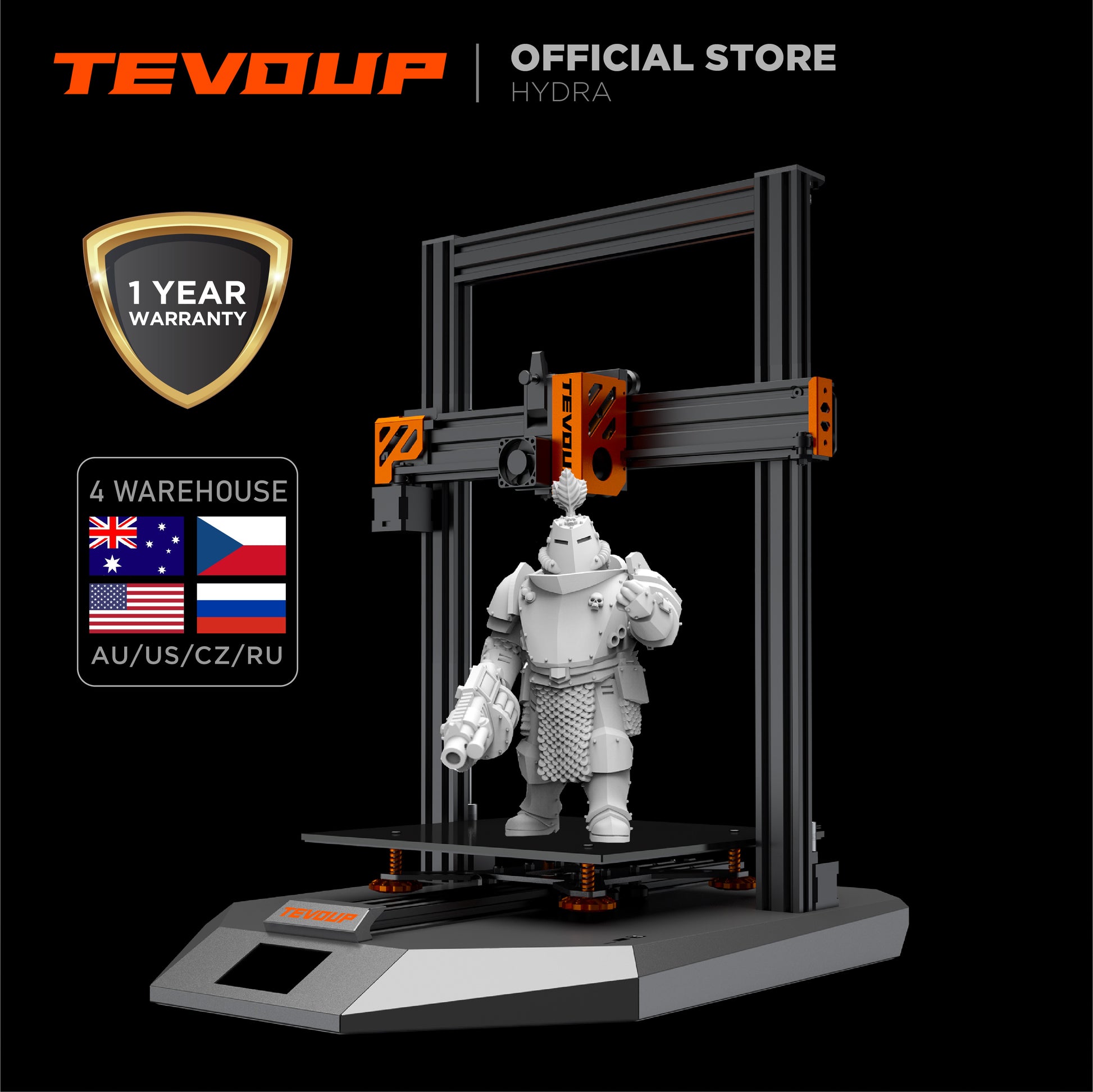 Tevoup Hydra 2-in-1 3D Printer & Laser Engraver
