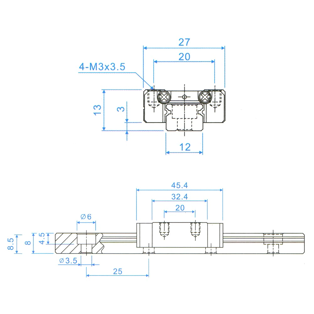 MGN12H Linear Rail Guide for 3D Printer CNC XYZ DIY Engraving Machine