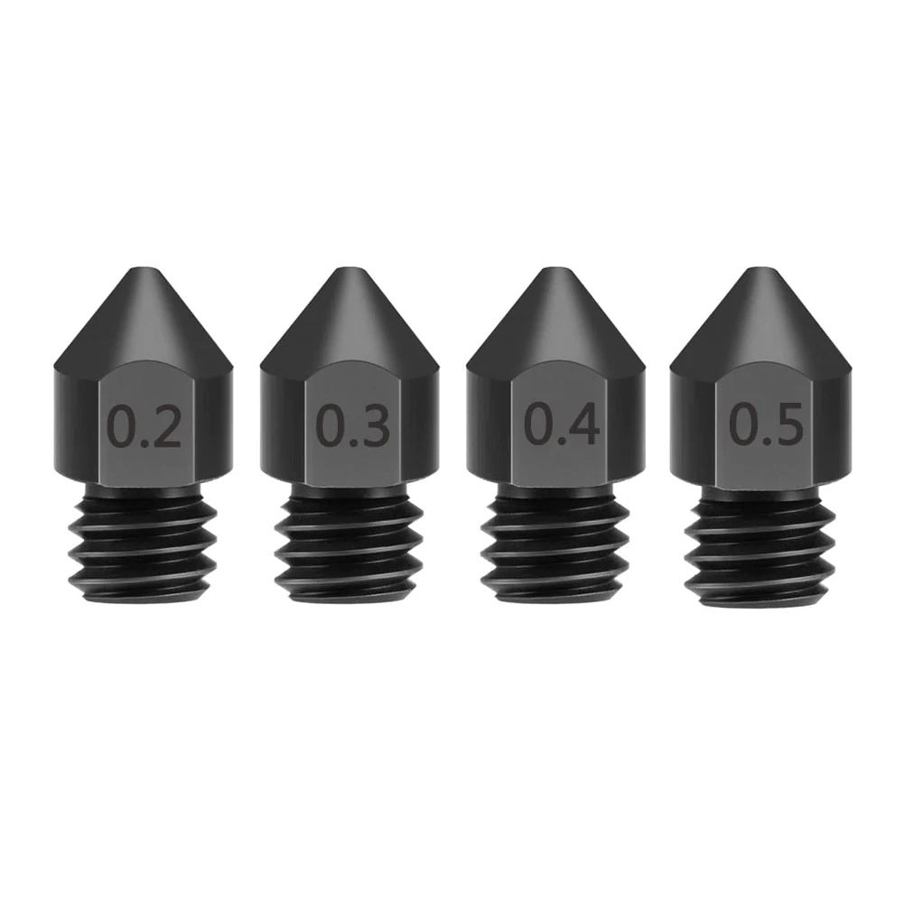 Nozzle Kit 10PCS MK8 Hardened Steel Nozzles