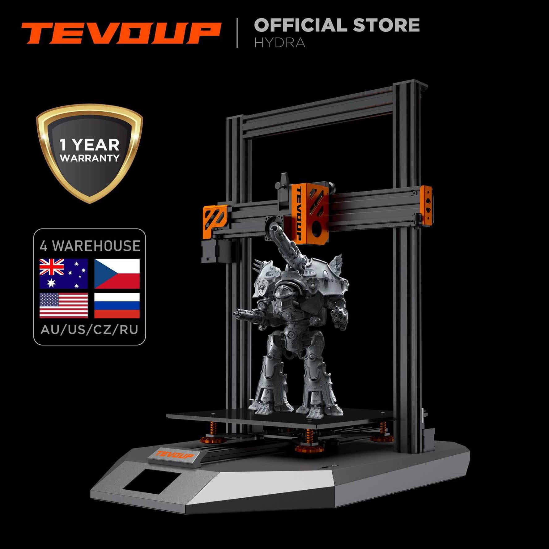 Tevoup Hydra 2-in-1 3D Printer & Laser Engraver