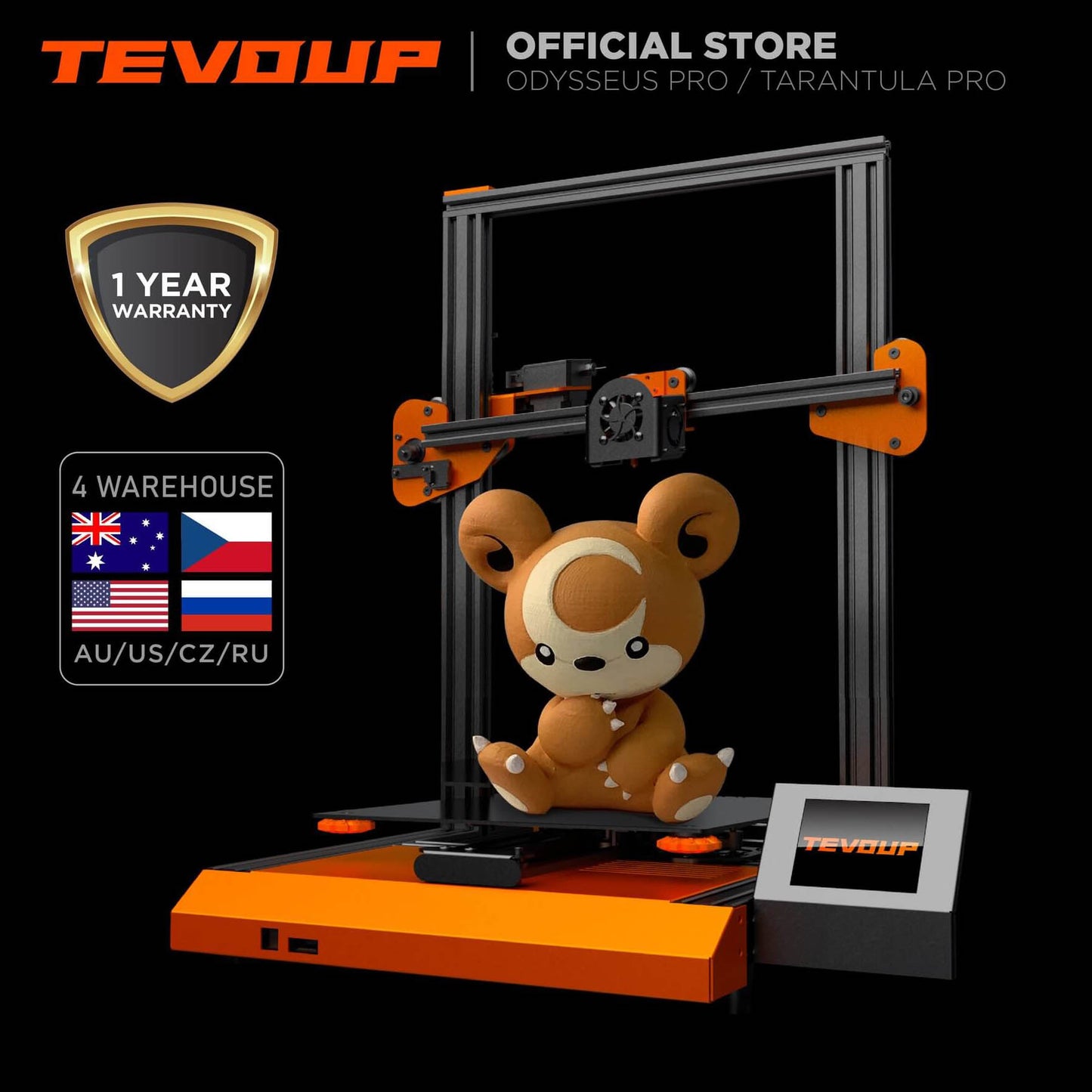 Nereus 3D printer PREASSEMBLED (320*320*400mm)